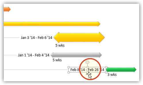 Manually change timeline